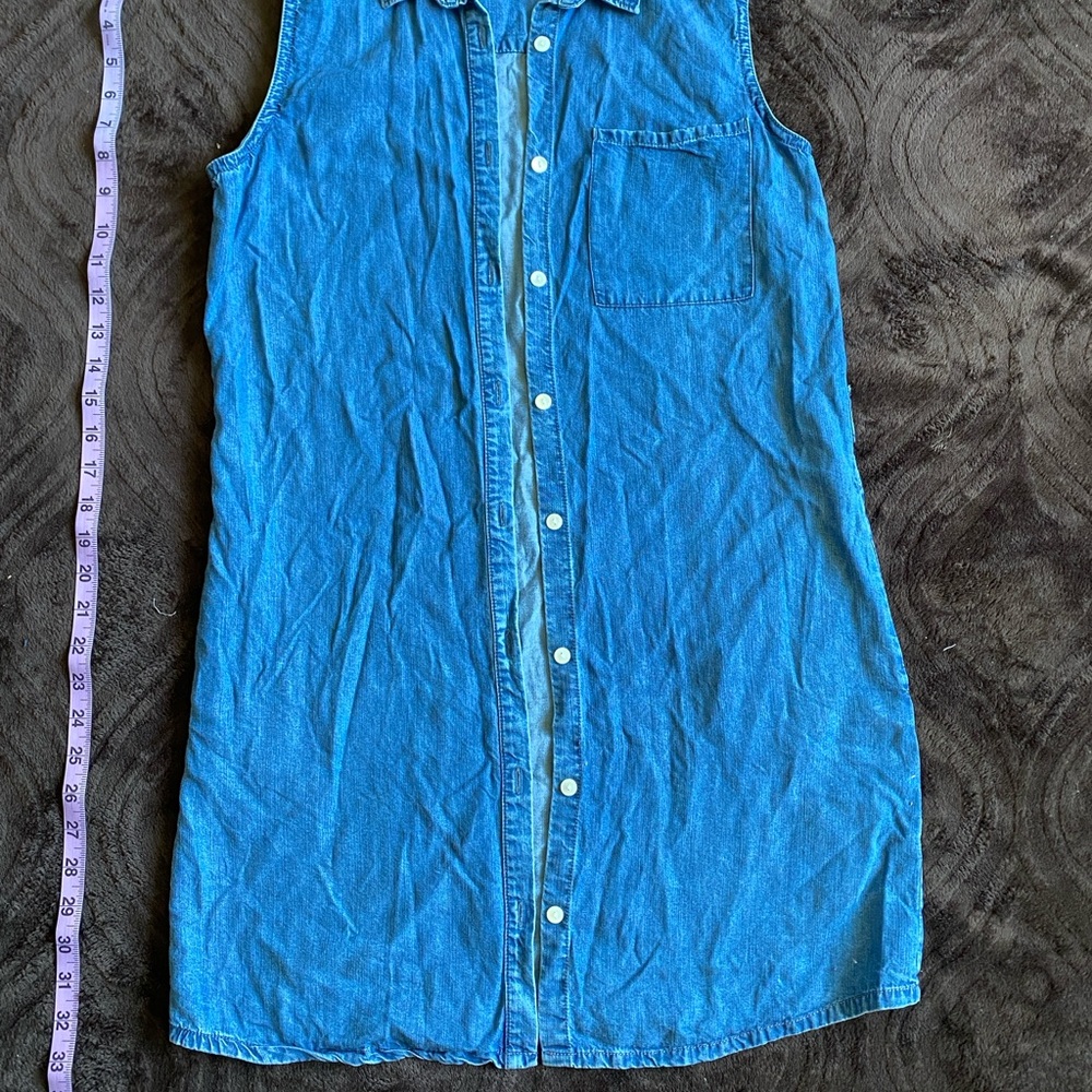 Armedangels Sleeveless Denim Shirt Dress